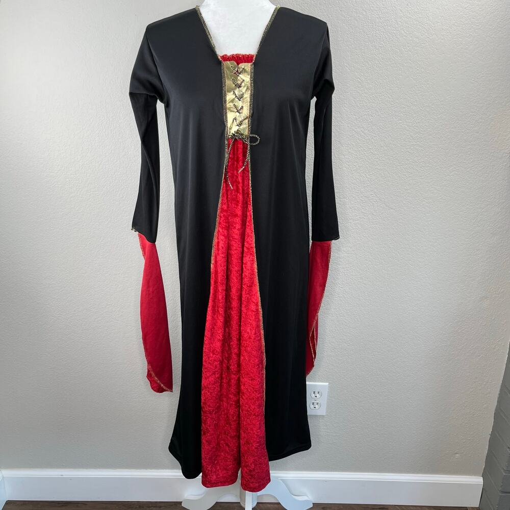Rubies Halloween Costume Cosplay Black Red Gothic Vampiress Dress Adult Large - Picture 11 of 12